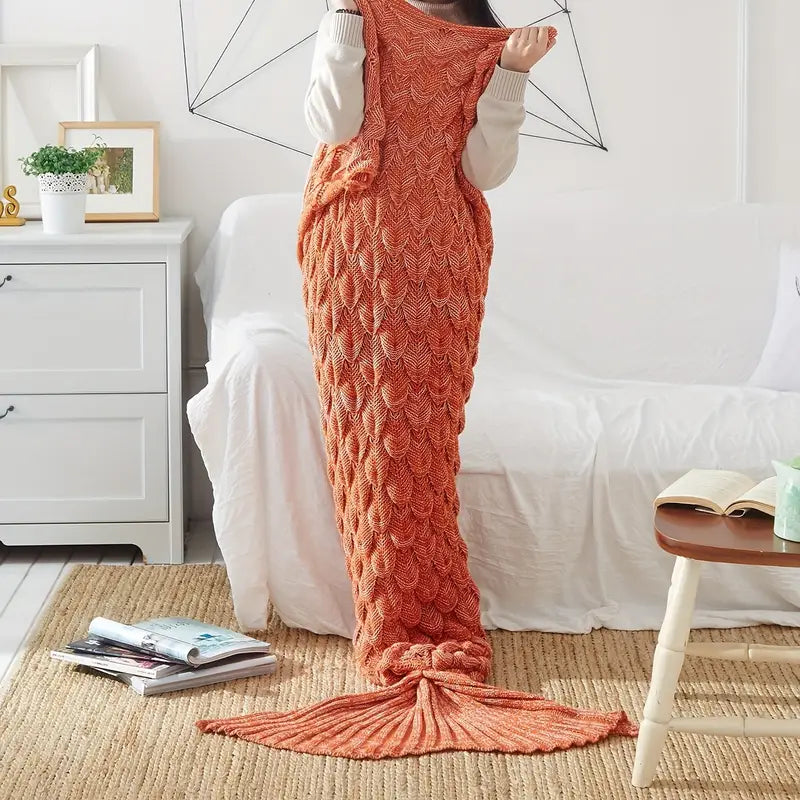 Mermaid Blanket - AquaNest™ Cozy Coral Design