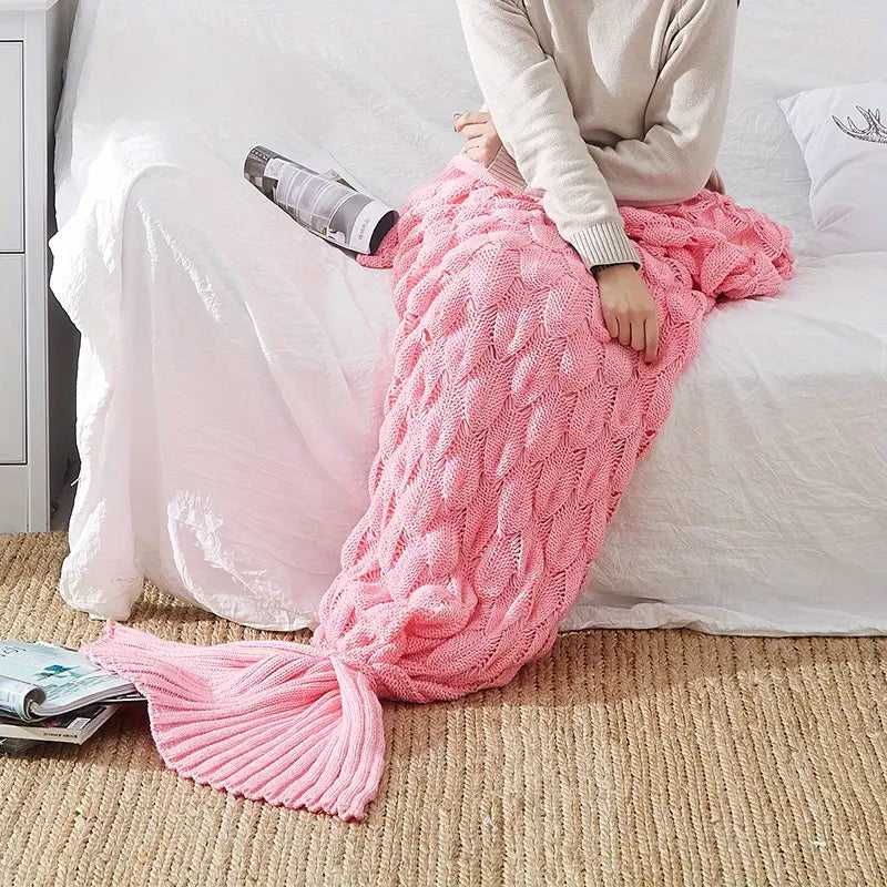 Mermaid Blanket - AquaNest™ Cozy Coral Design