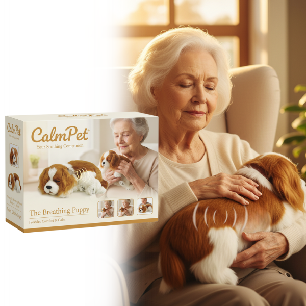 Breathing Puppy Plush - ComfortNest Companion for Anxiety Relief