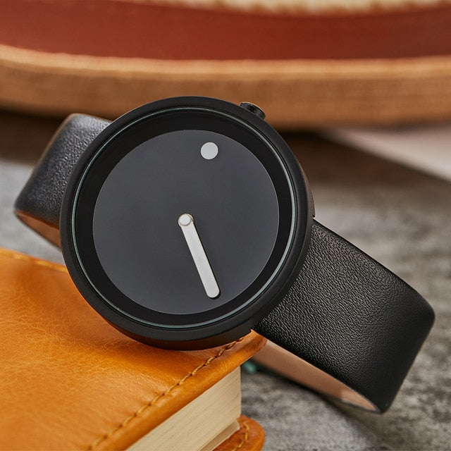 Quartz Watch for Men - LuxeTime Black Designer Timepiece