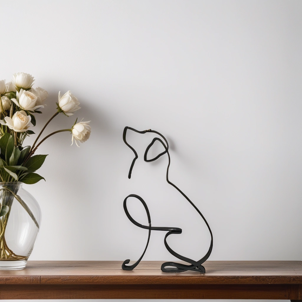 Canine Abstract Sculpture - ArtistryPaws