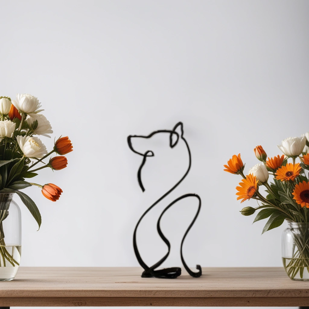 Canine Abstract Sculpture - ArtistryPaws