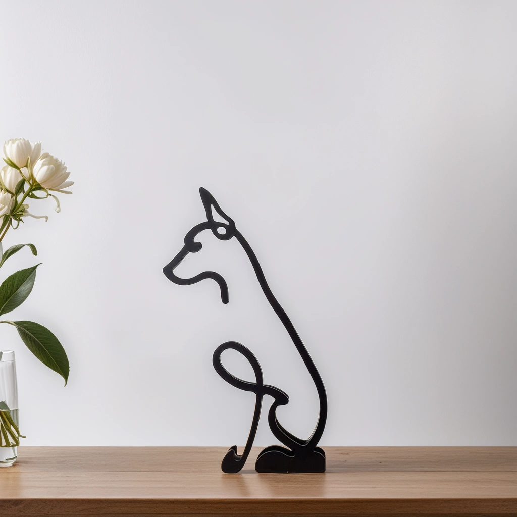 Canine Abstract Sculpture - ArtistryPaws