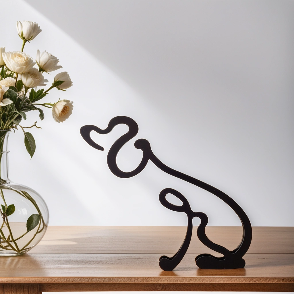 Canine Abstract Sculpture - ArtistryPaws