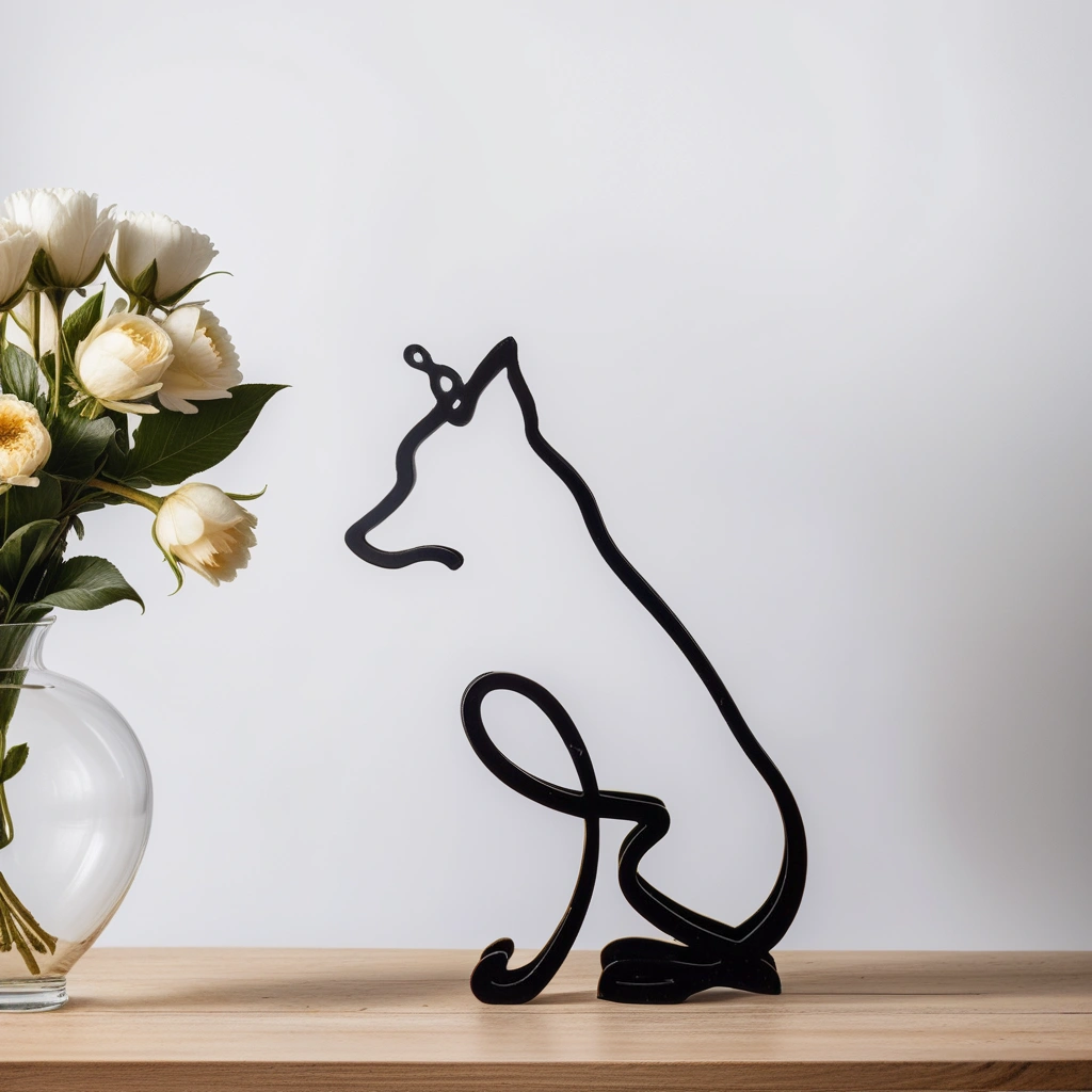 Canine Abstract Sculpture - ArtistryPaws