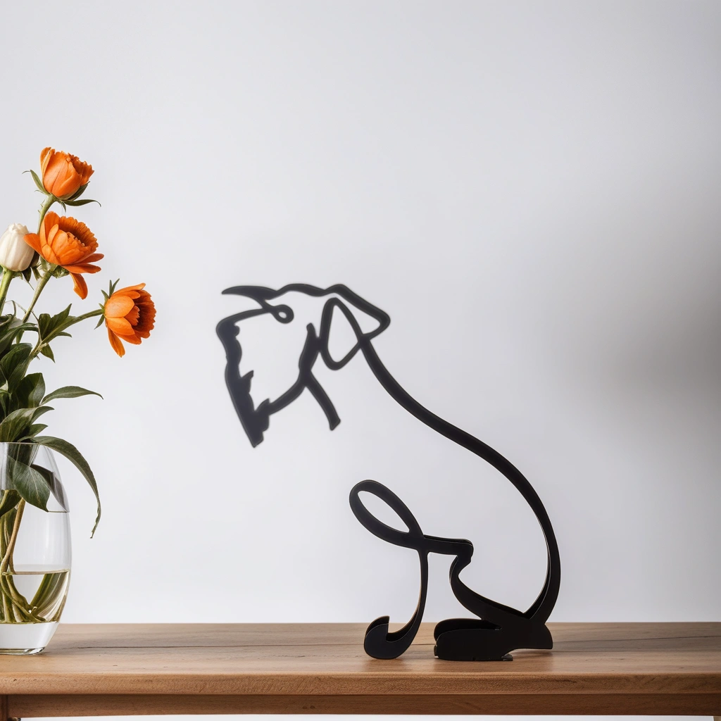 Canine Abstract Sculpture - ArtistryPaws