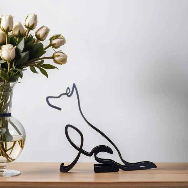 Canine Abstract Sculpture - ArtistryPaws