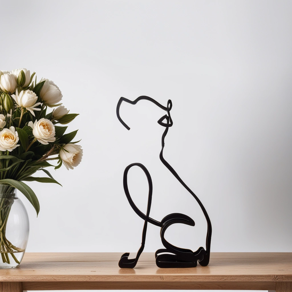 Canine Abstract Sculpture - ArtistryPaws