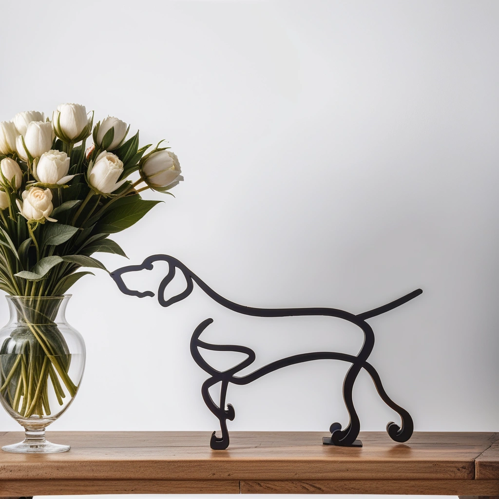Canine Abstract Sculpture - ArtistryPaws