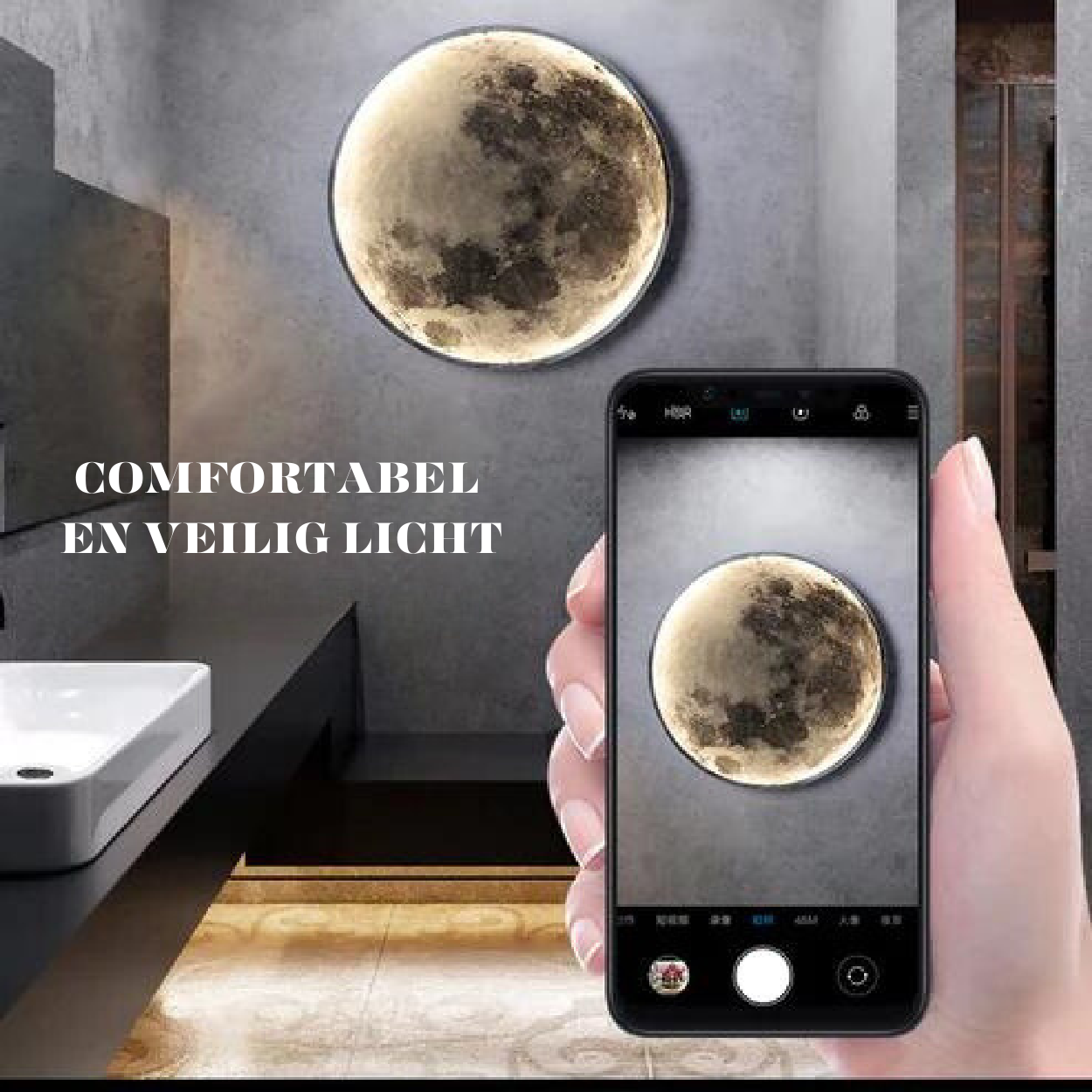 Luminous LED Moon Lamp - Celestial Glow