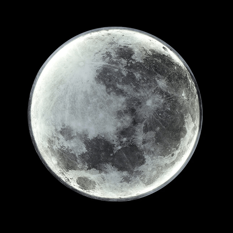 Luminous LED Moon Lamp - Celestial Glow