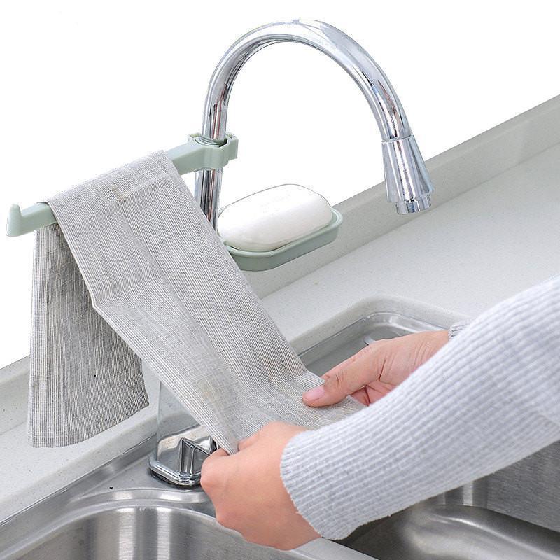 Sink Clip - LuxeHome Towel Rack & Soap Dish Attachment
