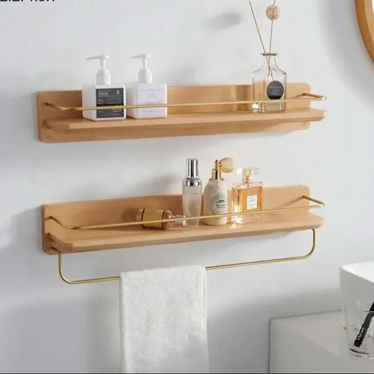 Bamboo Wall Coat Rack with Shelf - EcoNest Designs