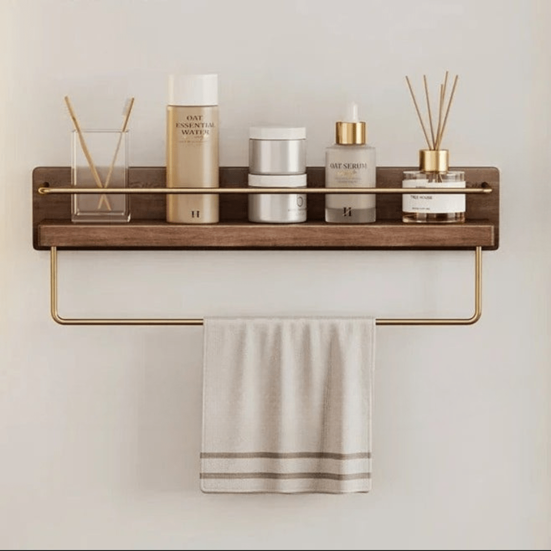 Bamboo Wall Coat Rack with Shelf - EcoNest Designs