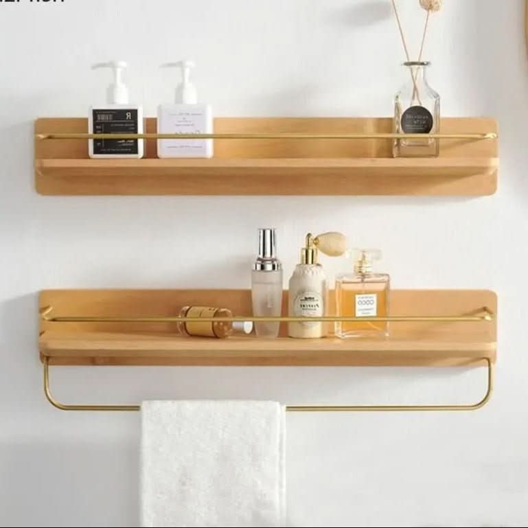 Bamboo Wall Coat Rack with Shelf - EcoNest Designs