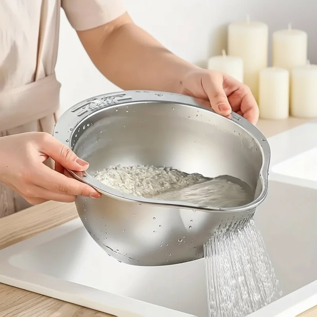 Stainless Steel Strainer - PureBowl Premium Kitchen Tool