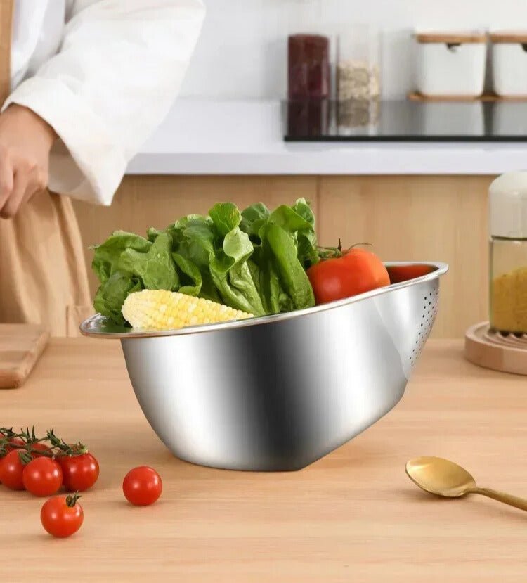 Stainless Steel Strainer - PureBowl Premium Kitchen Tool