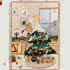 Cozy Knit Christmas Sofa Cover - LuxeHome Decor