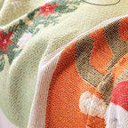 Cozy Knit Christmas Sofa Cover - LuxeHome Decor