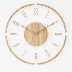 Silent Nordic Wall Clock - WoodCraft Designs