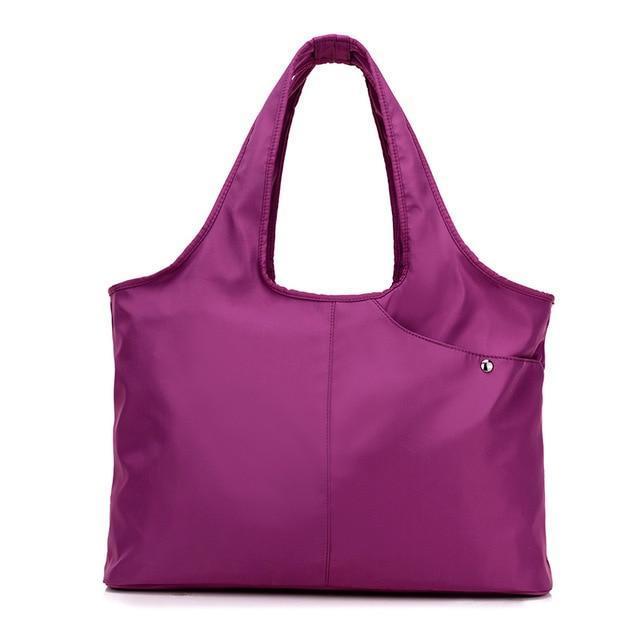 Capacity Oxford Shoulder Bag - LuxeCarry Essentials