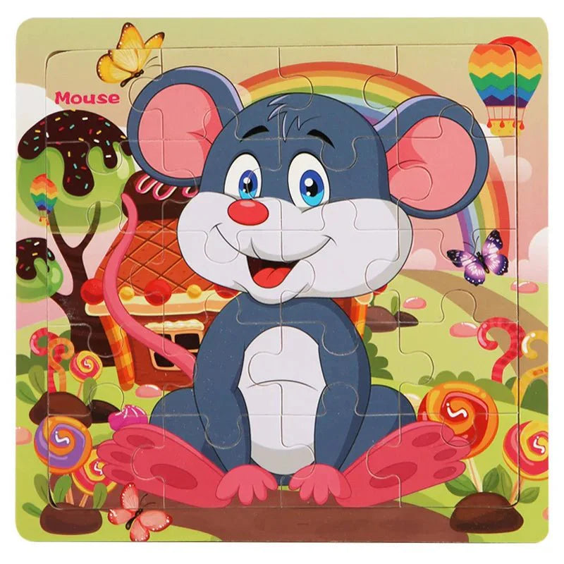 3D Wooden Puzzle for Early Learning - MindCraft Toys