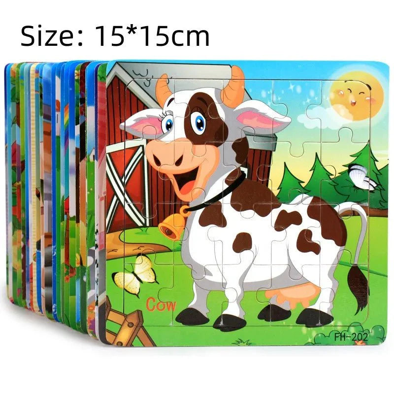 3D Wooden Puzzle for Early Learning - MindCraft Toys