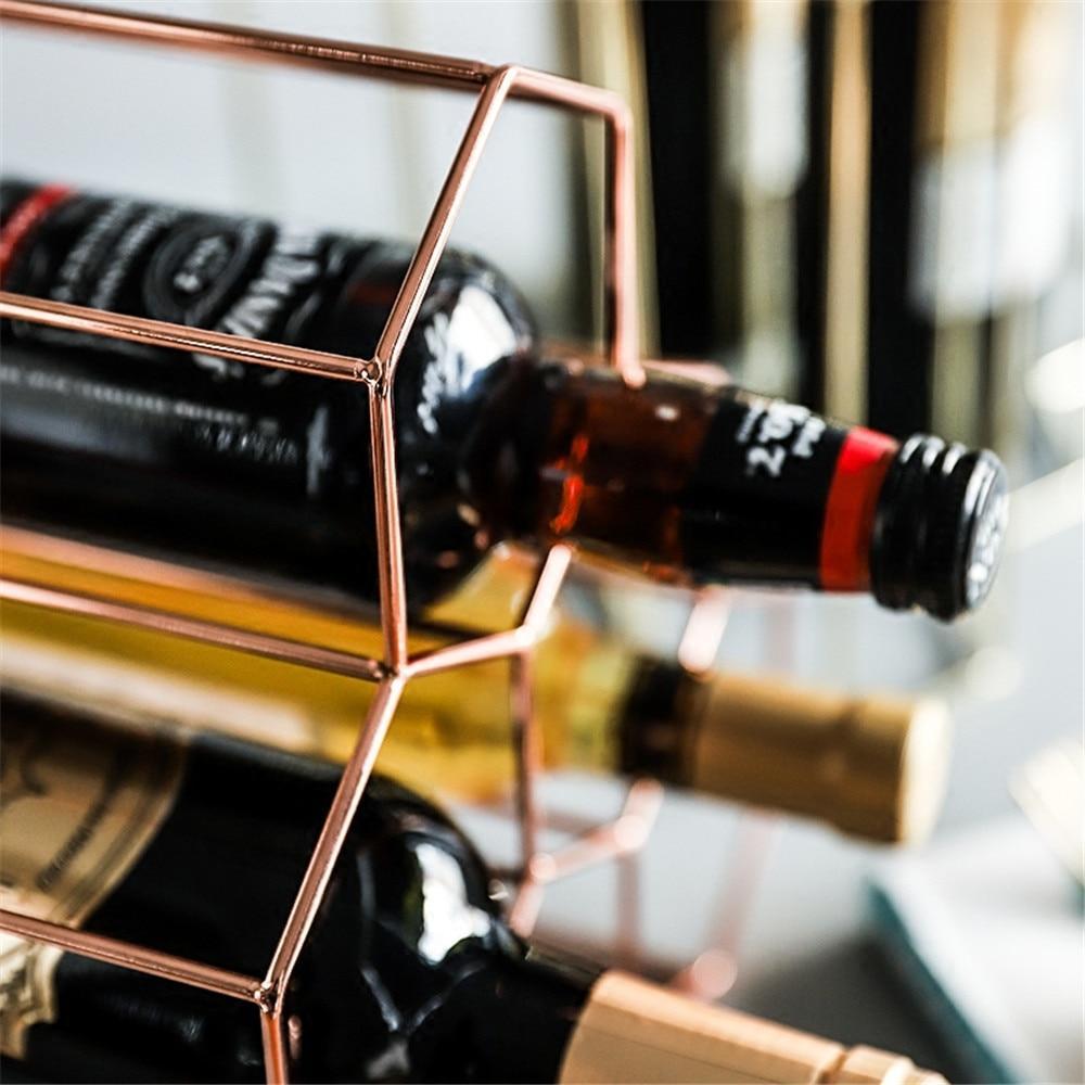 Geometric Wine Rack - LuxeVine Design