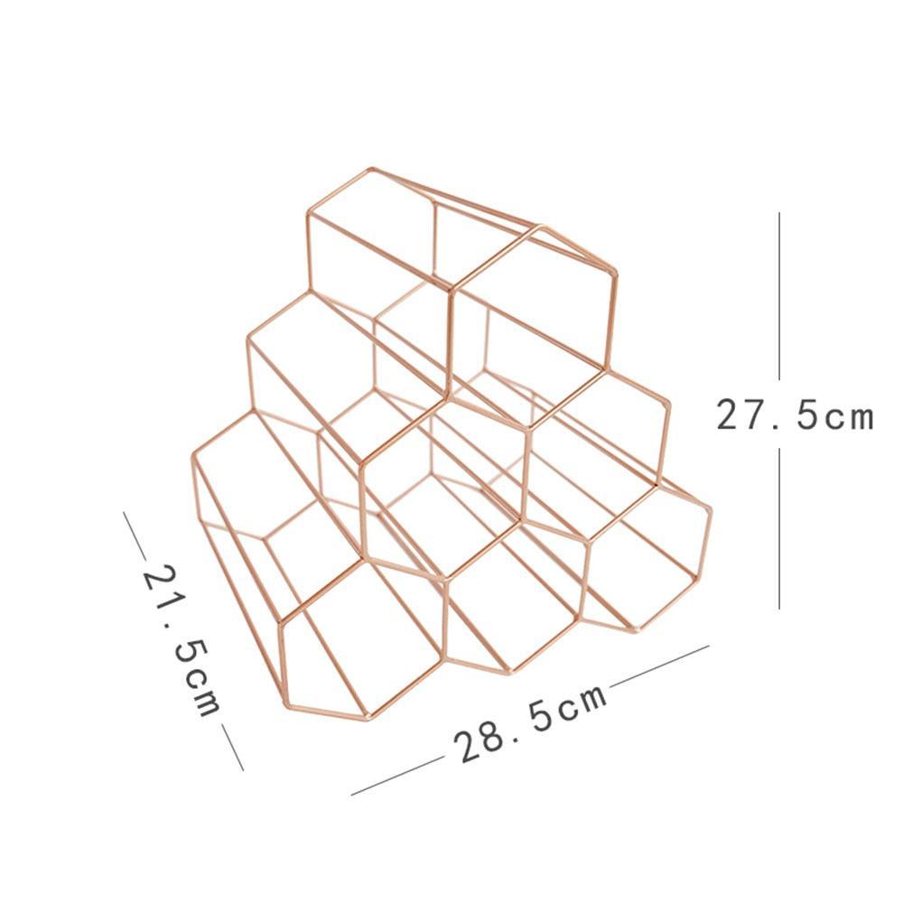 Geometric Wine Rack - LuxeVine Design