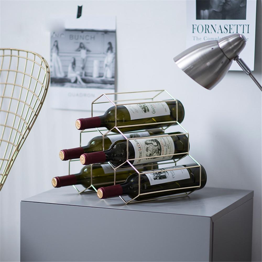 Geometric Wine Rack - LuxeVine Design