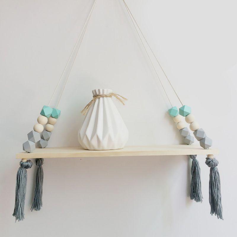 Rustic Wood Hanging Shelf - TimberNest