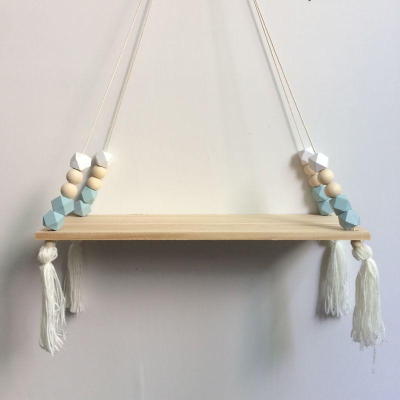 Rustic Wood Hanging Shelf - TimberNest