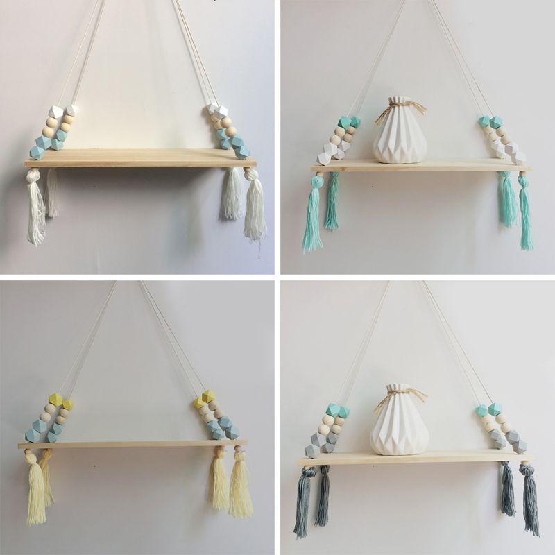 Rustic Wood Hanging Shelf - TimberNest