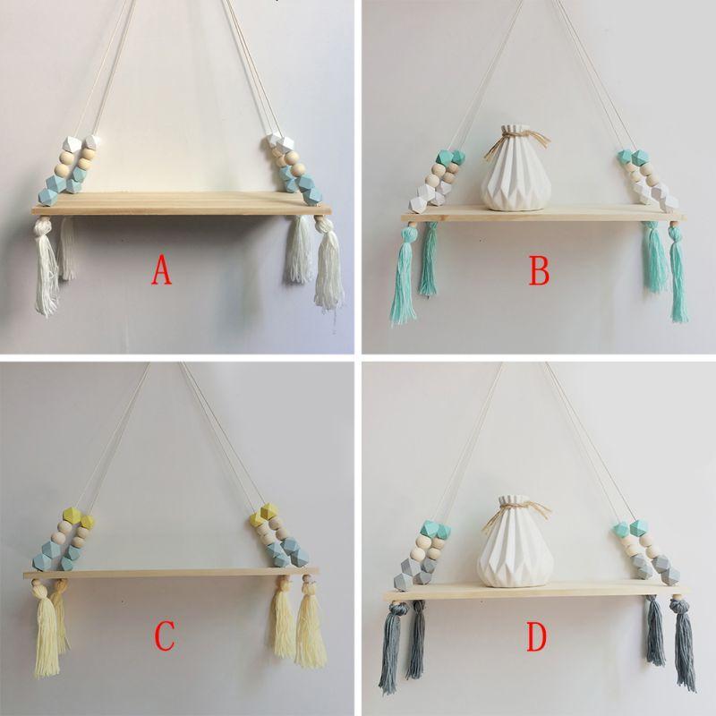 Rustic Wood Hanging Shelf - TimberNest