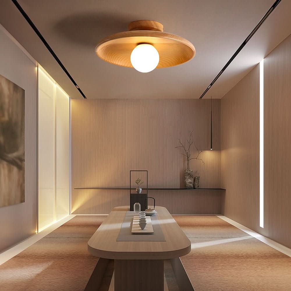 Wooden Ceiling Lamp - LuminaCraft Elegant Lighting Solution