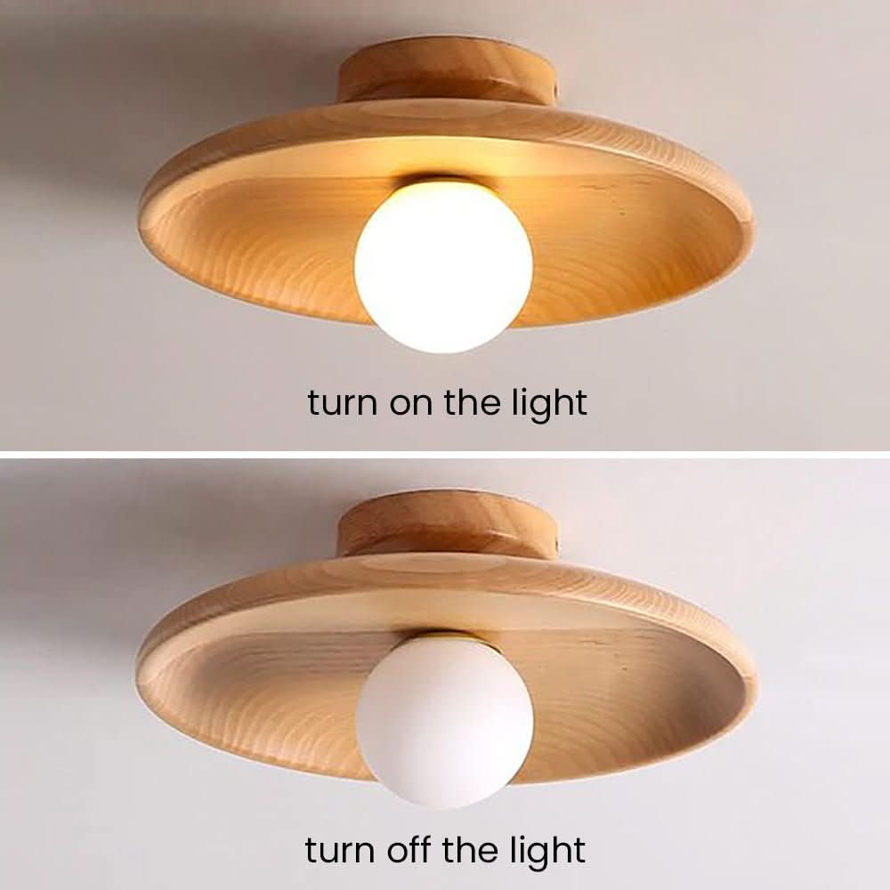Wooden Ceiling Lamp - LuminaCraft Elegant Lighting Solution