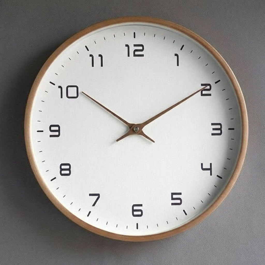 TimberTime - Elegant Wooden Wall Clock for Modern Homes