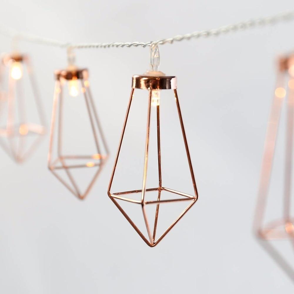 Geometric Fairy Lights - LuminaGlow