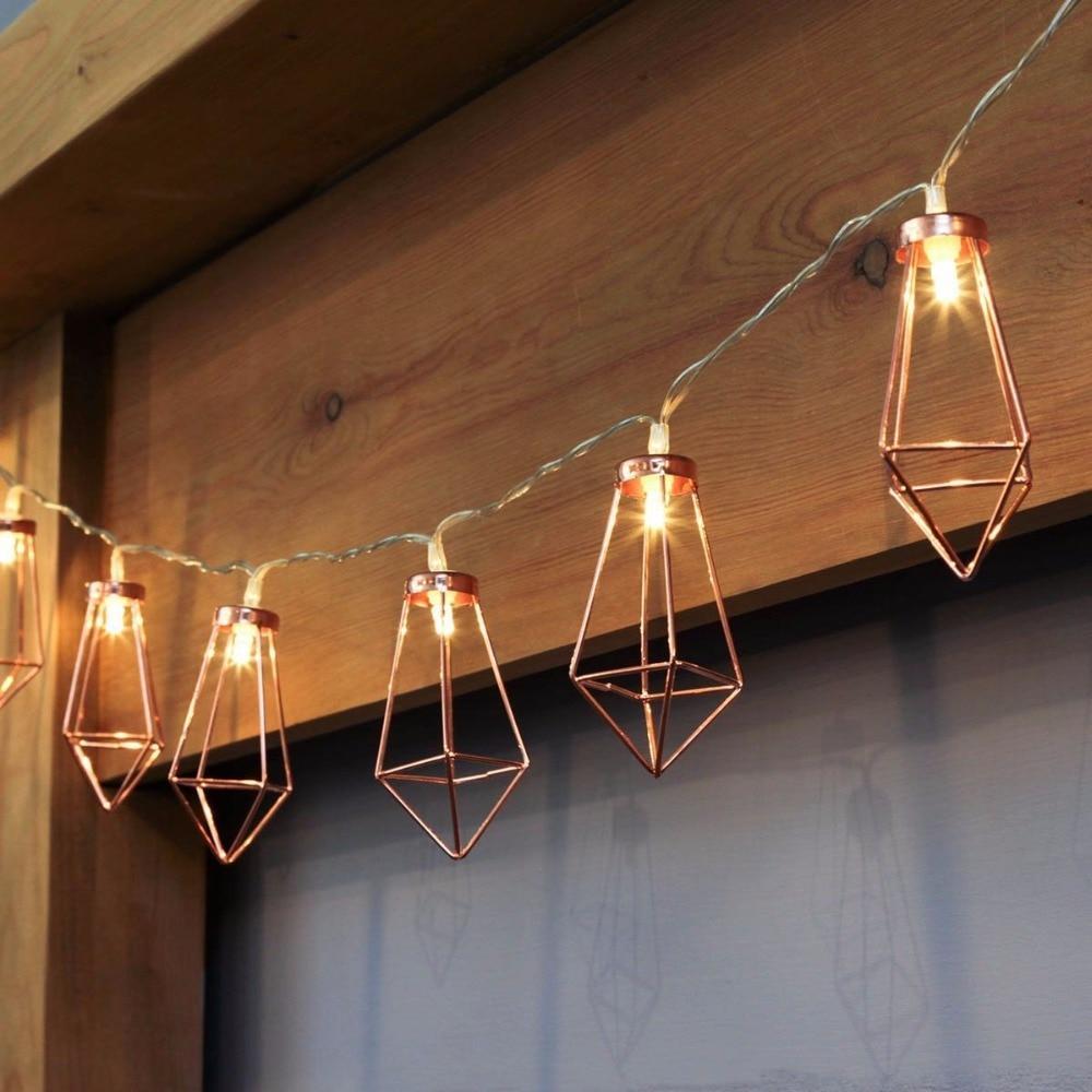 Geometric Fairy Lights - LuminaGlow