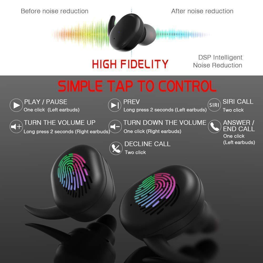 Bluetooth Wireless Earbuds - SonicWave Audio