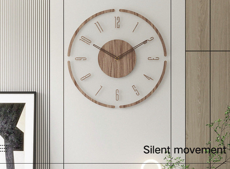 Scandinavian Wooden Wall Clock - TimberNest
