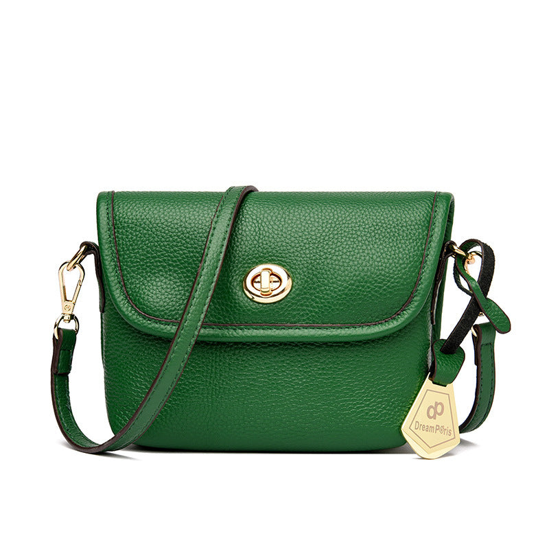 Retro Cowhide Shoulder Bag - LuxeCraft