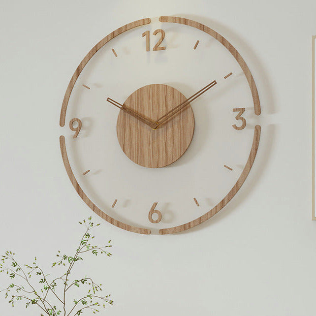 Scandinavian Wooden Wall Clock - TimberNest
