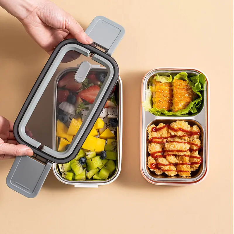 Stainless Steel Bento Lunch Box - EcoMeal Pro