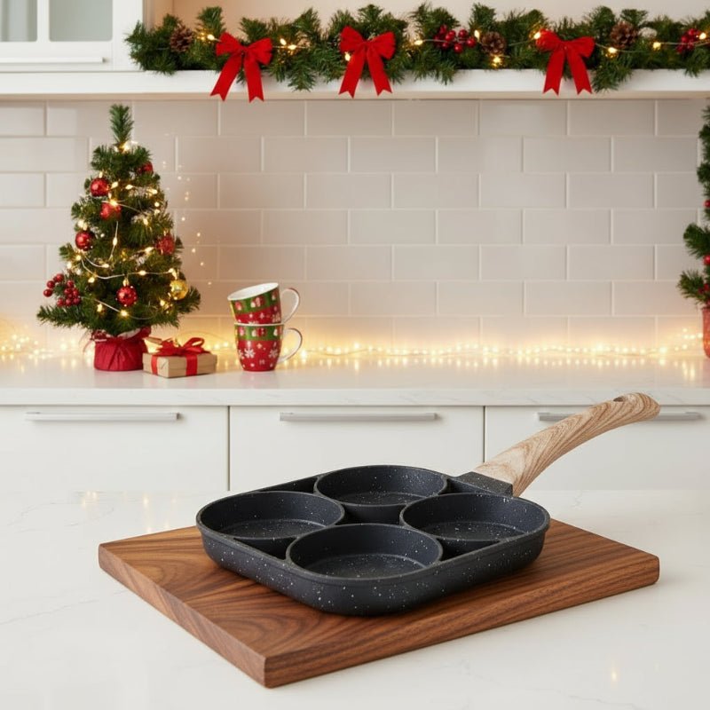 Omelet Pan - CulinaryCraft 4-Cavity Non-Stick Design