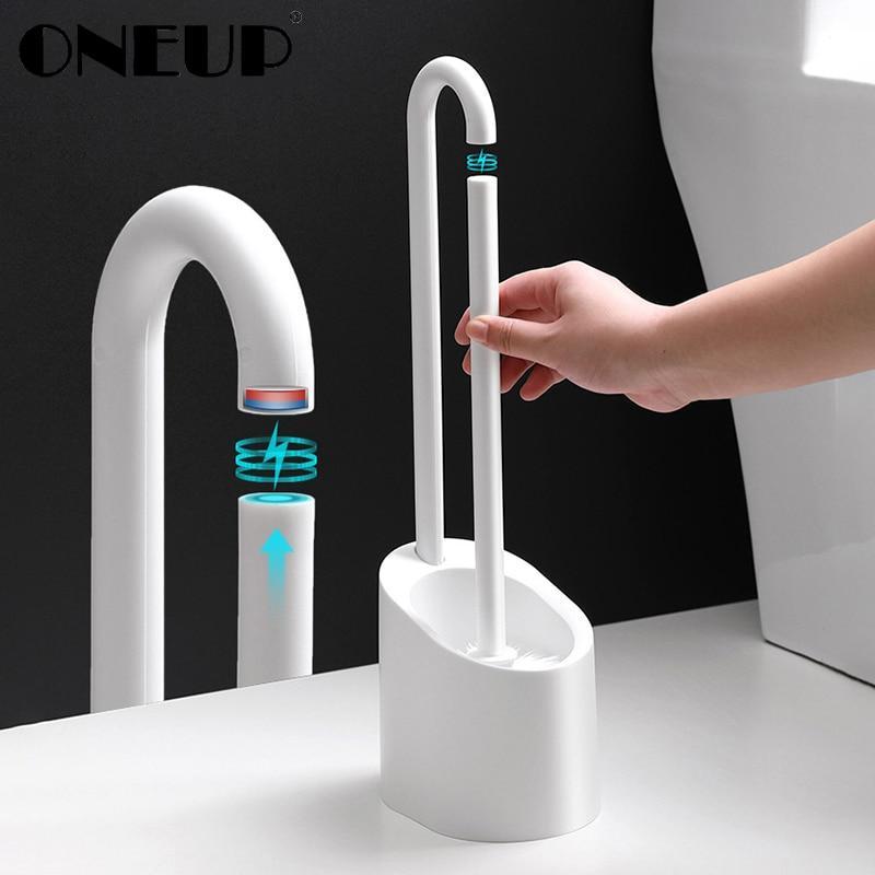 Magnetic Bathroom Cleaning Brush Set - PureClean Essentials