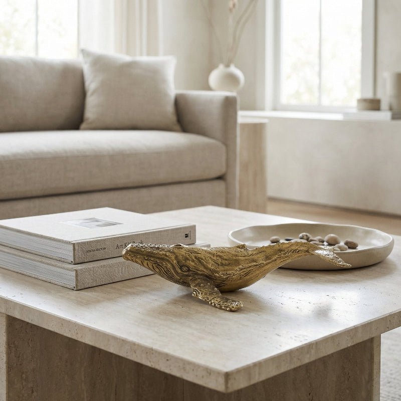 Whale Sculpture - Oceanic Elegance by Nautica Artistry