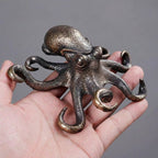 Copper Octopus Sculpture - Nautiluxe Handmade Marine Decor