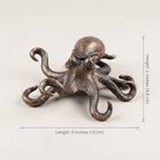 Copper Octopus Sculpture - Nautiluxe Handmade Marine Decor