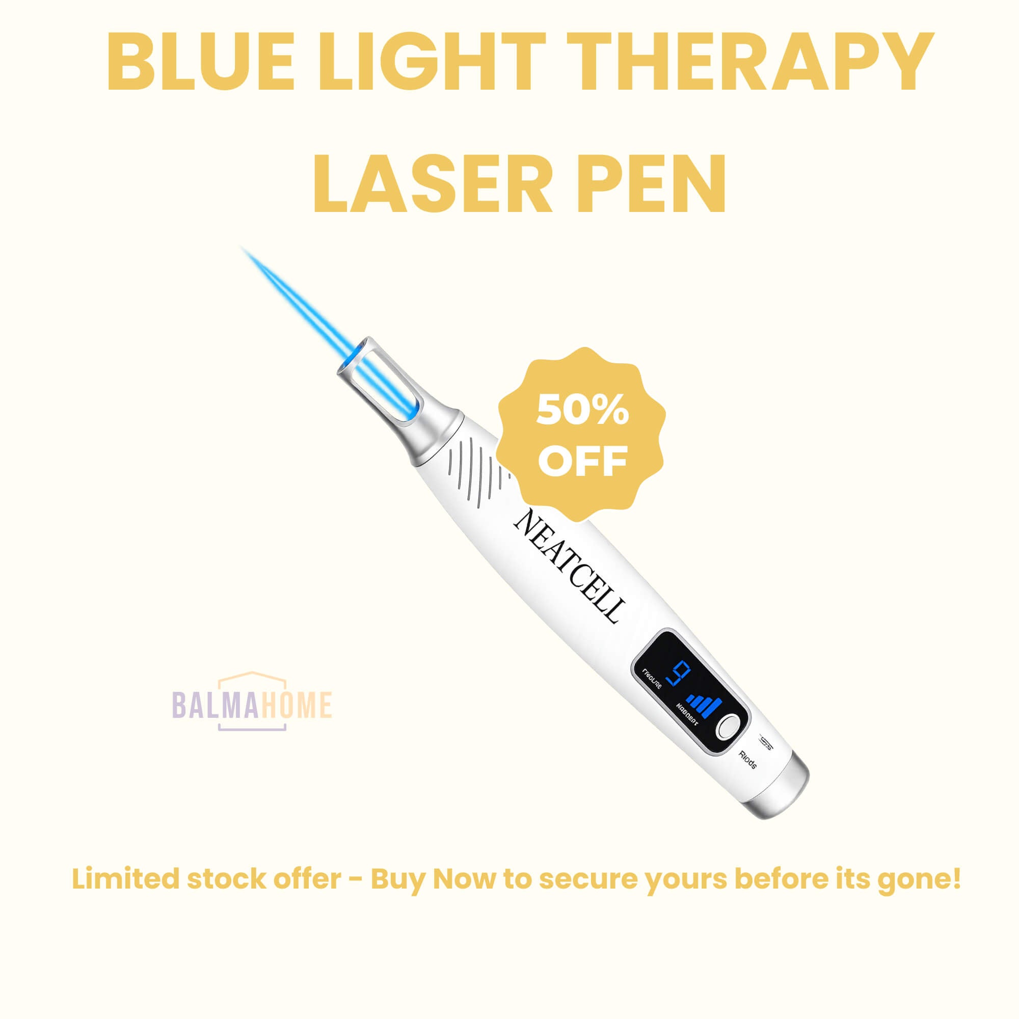 Blue Light Therapy Laser Pen - LuminaSkin